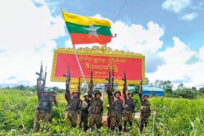 Myanmar's military retakes a strategic town 2 years after the resistance captured it