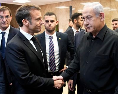 Macron hits out at ‘abject’ Netanyahu claim of rise in antisemitism in France