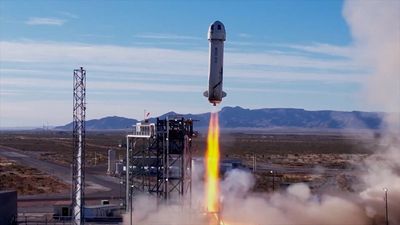 You can now buy a trip to space on Jeff Bezos' unfortunately-shaped rocket with Bitcoin and other cryptocurrencies, bringing the finest human endeavours full circle