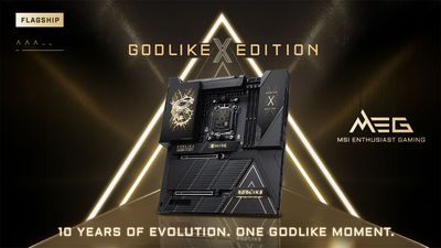 MSI is celebrating 10 years of Godlike extravagance with a gold-trimmed AMD motherboard—to go with your golden graphics card and RAM, naturally