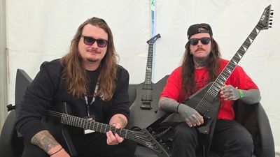 “This has been through thick and thin… one of our crew fell on a stair, the whole neck snapped right off”: Swedish heavyweights Orbit Culture show us their ESP guitars – and tell us why the EverTune bridge was a game-changer