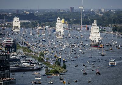 Tall Ships Sail Into Amsterdam For Giant Maritime Festival