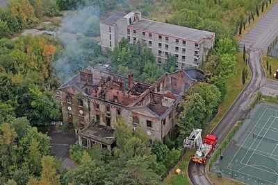 Girl, 14, arrested after fire at Grade I-listed manor house