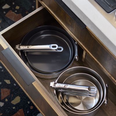 My Joseph Joseph space-saving pans are my most used cookware - but the stainless steel upgrade is set to be even better
