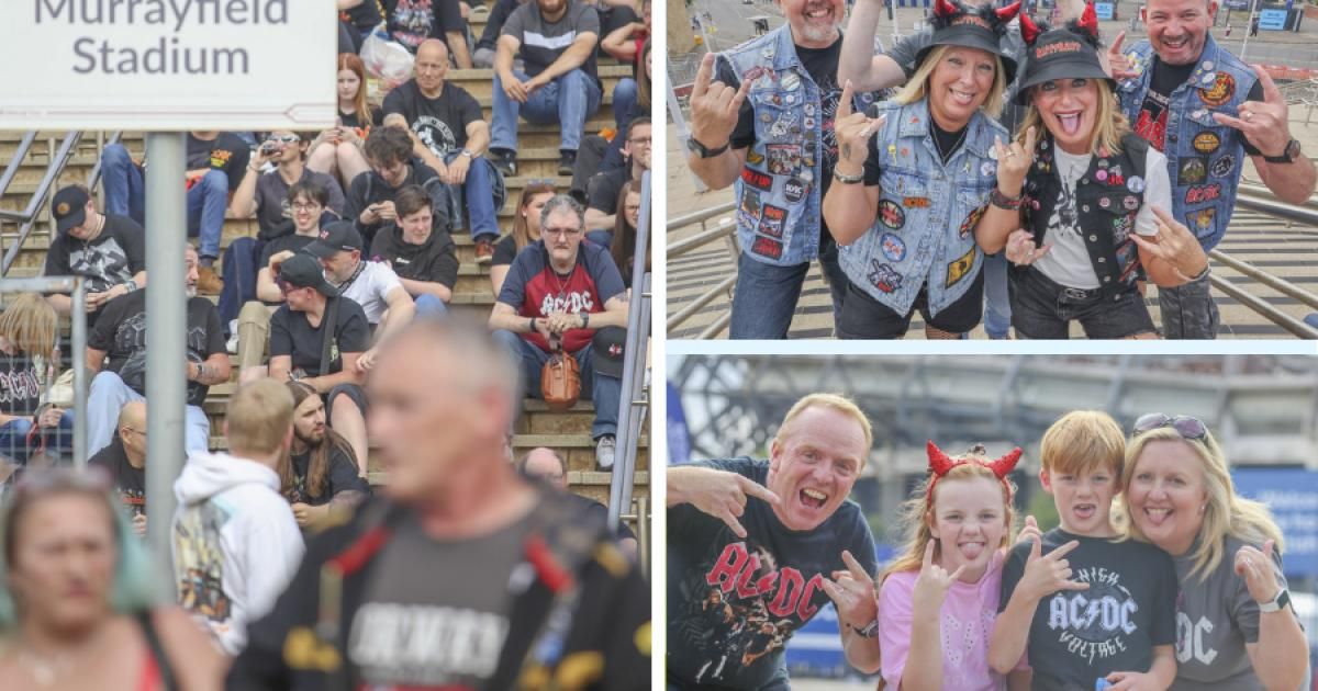 See 14 of the best pictures as fans gather for AC/DC…