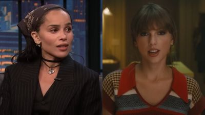 Someone’s Out Here Asking Zoë Kravitz The Hard Questions: Is She Allowed Back In Pal Taylor Swift’s House After Destroying Her Bathroom?