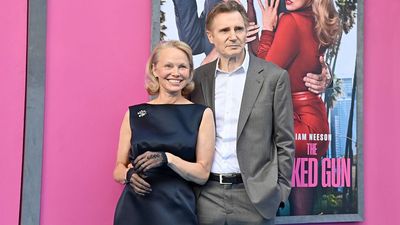 Pamela Anderson admits 'you can't help falling in love' with Liam Neeson as she opens up on their 'chemistry'