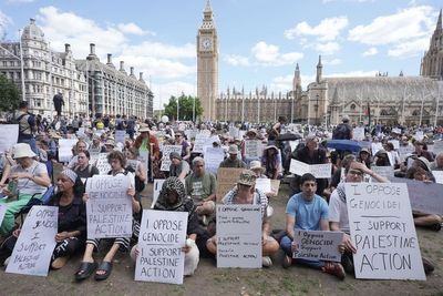 Protesters told not to give details to police at rally over Palestine Action ban