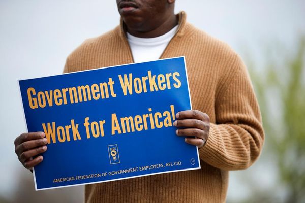 Government workers are ‘canary in coalmine’ for Trump bid to gut union rights, leaders warn