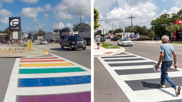 Florida removes rainbow crosswalk honoring victims of Pulse nightclub shooting