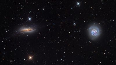 Pair of colliding galaxies may hint at the fate of the Milky Way and its closest galactic neighbor