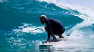 ‘What a man’: Harry shows off surfing skills in video posted by Meghan