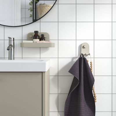 These IKEA buys are perfect for practical bathroom storage - who knew suction cups could be so stylish?