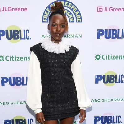 Lupita Nyong'o Channels a Shakespearean Heroine in a Ruffled Chanel Mini