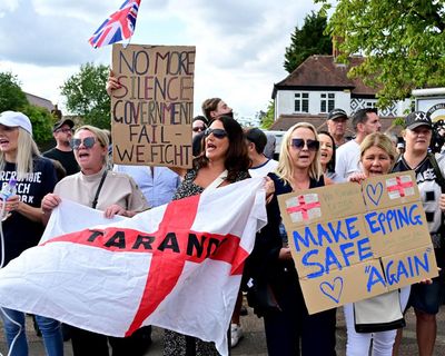 Members of far-right party organising asylum hotel protests across UK, Facebook posts show
