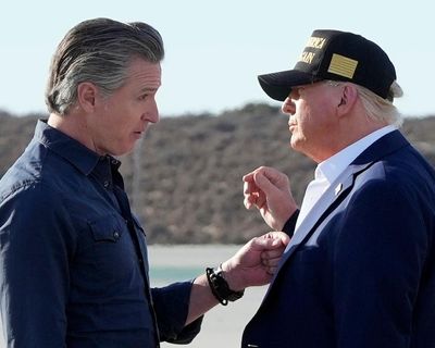 California’s governor has become an anti-Trump comedian. It’s 2017 all over again