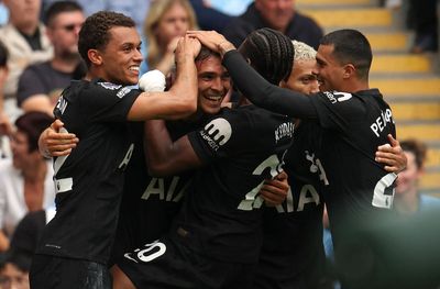Man City 0-2 Tottenham: Brennan Johnson and Joao Palhinha on target as Thomas Frank masterminds big win