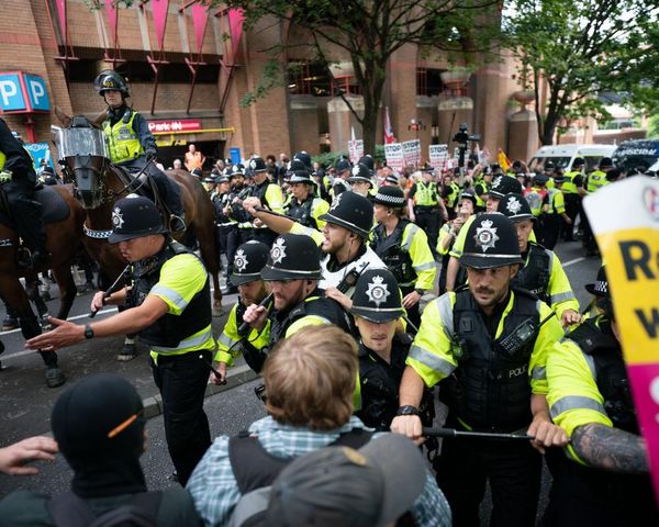 Police clash with protesters as asylum hotel demos take place across UK