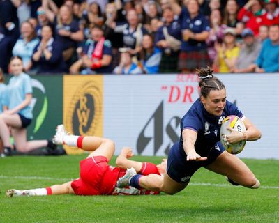 Francesca McGhie bags hat-trick as Scotland demolish Wales at Women’s Rugby World Cup