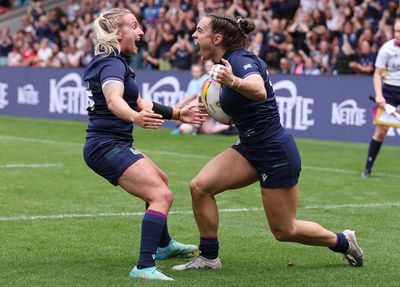 Women's Rugby World Cup: Francesca McGhie bags hat-trick as Scotland begin campaign with win over Wales