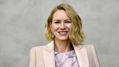 Naomi Watts shows how stripes bring life to a neutral living room – no makeover needed, just a pillow or throw