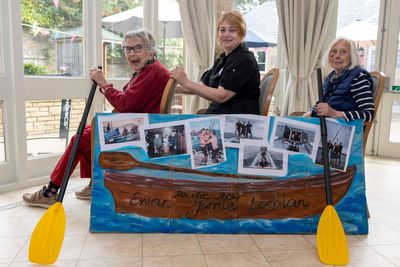 Care home residents take up oars to support Scots brothers’ Pacific bid
