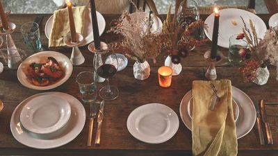 This fall, I'm ditching the tablecloths – Magnolia's table styling look proves that bare tables and simple runners are the next big thing