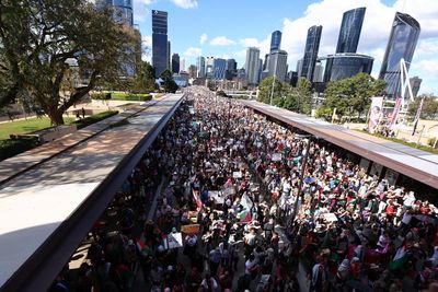 Pro-Palestine protesters fill the streets in cities and towns across Australia after Gaza famine declaration