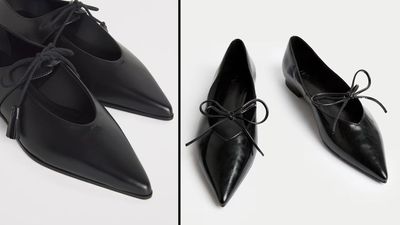 Affordable autumn elegance: These chic M&S ballet flats look just like a pair from Max Mara