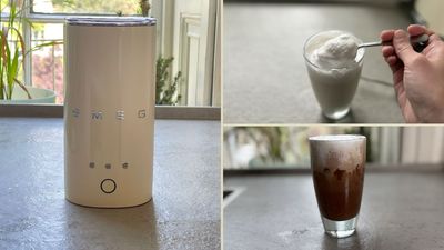 Smeg's mini milk frother is affordable luxury at its finest - every kitchen needs one