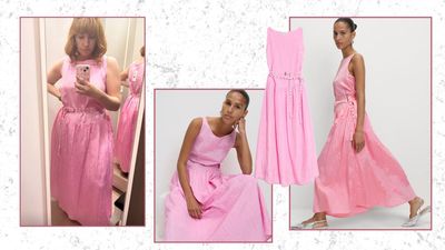 I finally managed to get my hands on the M&S viral pink dress – I tried it on and here are my honest thoughts