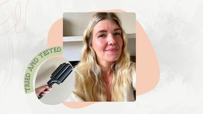 I'm boiling hot and avoiding my hair dryer - but this tool gives me beachy waves in less than 5 minutes