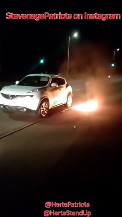 Police launch probe into petrol bomb attack on man 'putting up flags' in Stevenage