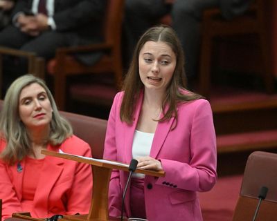 Australia’s youngest senator describes depression, ‘wack’ responses and a pet-related white lie in first speech