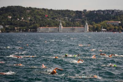 Desperate search for Russian swimmer who went missing in cross-Bosphorus race