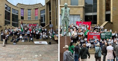 Watch as our Editor speaks at vigil for Gaza journalists killed by Israel