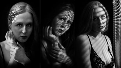 Shadowplay! Craft three unique portrait looks at home with our easy one-light camera setups