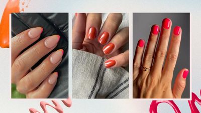 From blushed pinks to fiery reds, these sunset nail colours make a radiant statement
