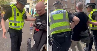 Video shows Paul Laverty getting arrested under terror laws