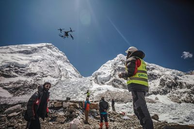 Drones Take On Everest's Garbage
