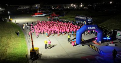 Hundreds raise £65k with midnight runway run at Scottish airport
