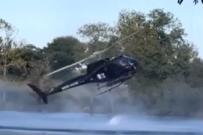 Helicopter crashes into lake while collecting water to battle French wildfires
