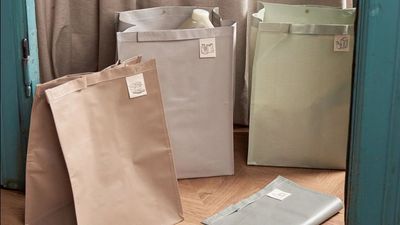Dare I Say It, These Sophisticated, Neutral ‘Waste Sorting Bags’ Might Make You Not Want to Hide Your Recycling Away