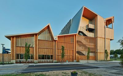 ‘It has a heroic, Roman quality’: how Arkansas’s timber university building could revolutionise architecture