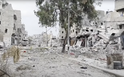 Israel bombs once-bustling Gaza City neighbourhood Zeitoun to rubble