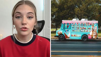 Why is this woman getting ice cream from a Virginia ice cream truck at 1am? And did she really disappear after posting this video?