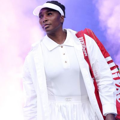 Venus Williams Goes Out Swinging at the 2025 US Open in Custom ERL Tennis Whites and a Fur Racket Bag