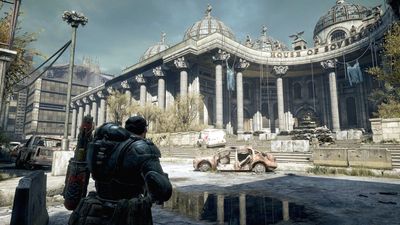 Gears of War: Reloaded PC performance: The updated graphics are easy work for any desktop GPU from the past six years but they're still enough to give handhelds grief