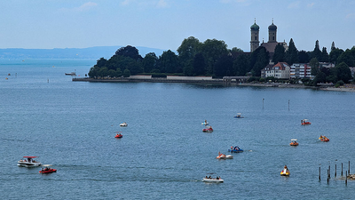 German open water swimmers protected by super-smart 'Dolphin' drone lifeguarding technology