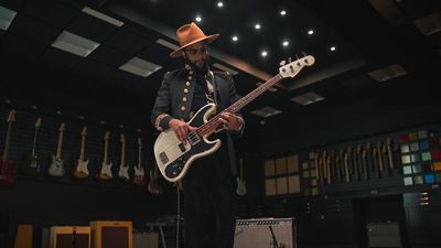“It weaves together wild features into something that could’ve been a producer’s secret weapon in the early 1970s”: Acclaimed producer Adrian Younge’s new semi-fretless signature Fender is perhaps the craziest Jazz Bass the company's ever released
